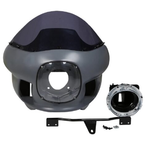 06-17 Dyna Dominator Style Front Fairing Un-Painted Fiber Glass Material