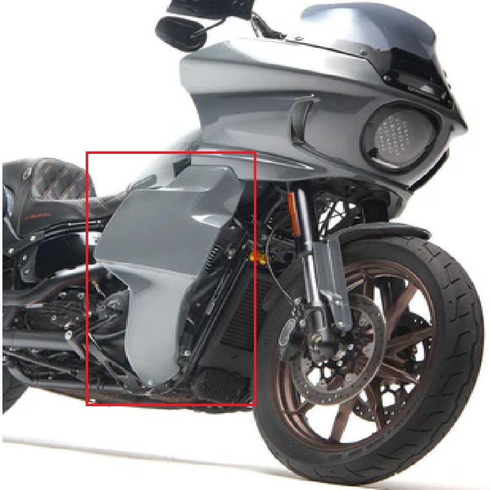 Dyna Dominator Style Fairing Side Panel Un-Painted Fiber Glass Material - Image 4
