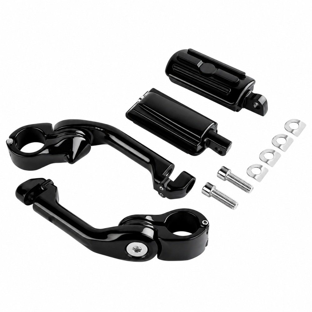 Long Angle Highway Footpeg Engine Guard Footpeg fits 32mm Diameter Engine Guard - Image 4