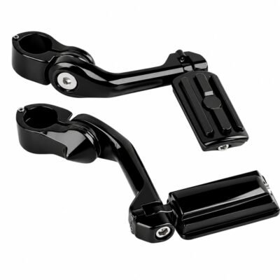 Long Angle Highway Footpeg Engine Guard Footpeg fits 32mm Diameter Engine Guard