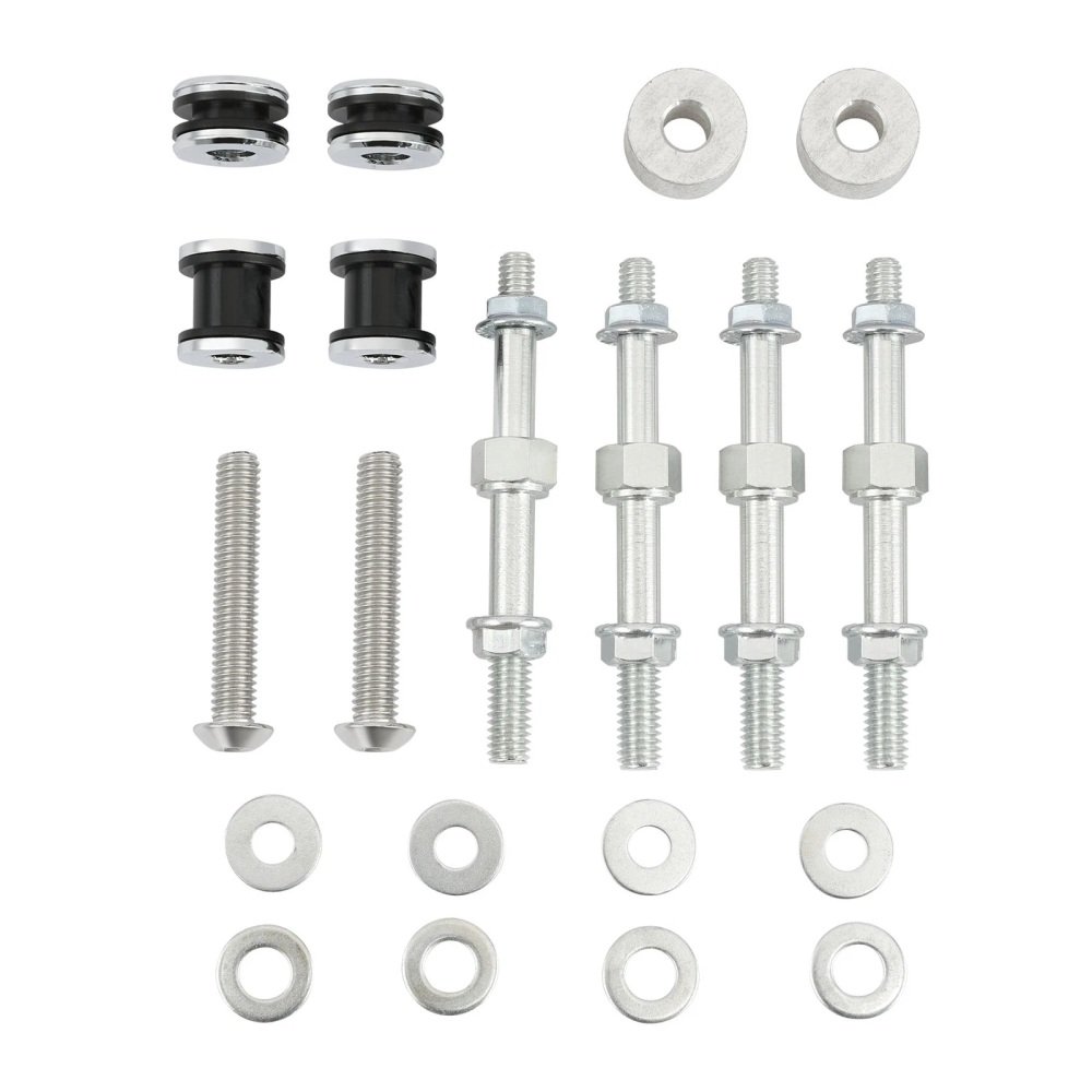 03-17 Softail Heritage Saddlebag Backrest Docking Hardware Kit - Image 2