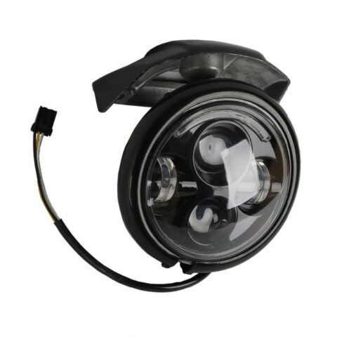 5.75” Projector LED Headlight W/ Visor Bracket Black Fit For Harley Sportster XL 883 1200