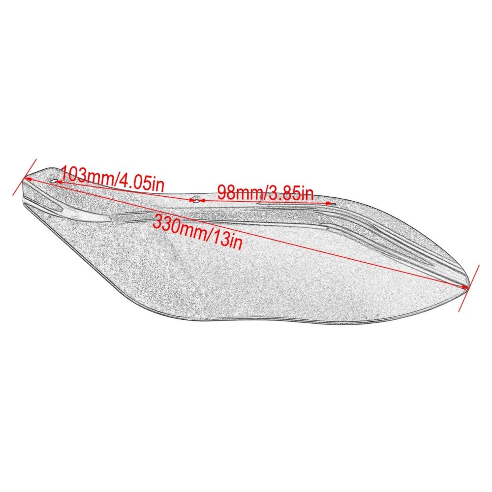96-13 Touring Electra Street Glide Front Fairing Wind Deflector Black - Image 3