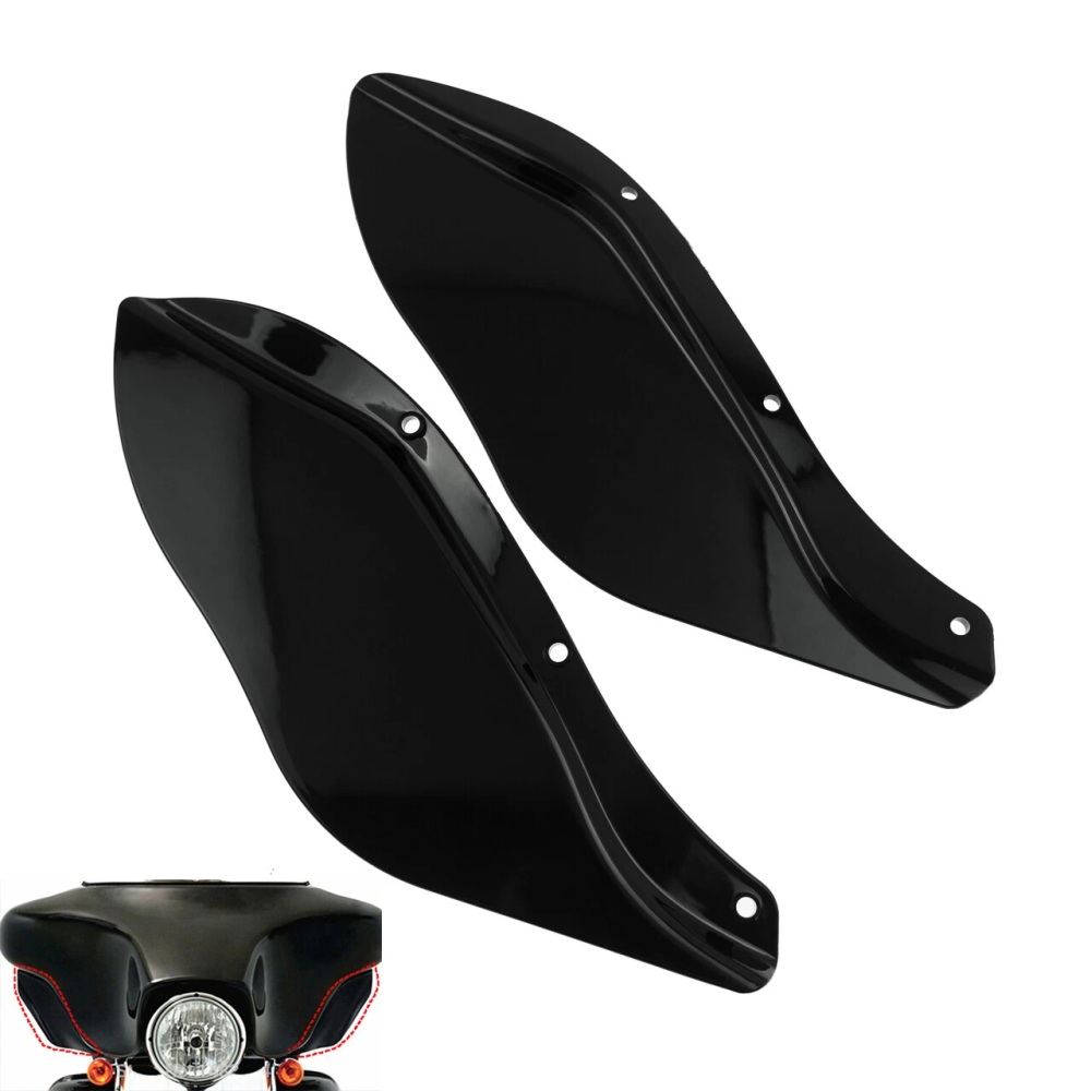 96-13 Touring Electra Street Glide Front Fairing Wind Deflector Black