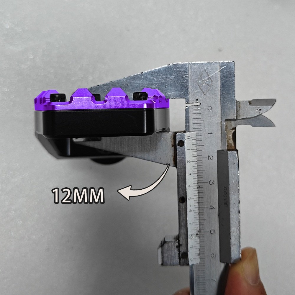 CNC Alloy Colored Driver Passenger Footpegs for Harley Motorcycles - Image 4