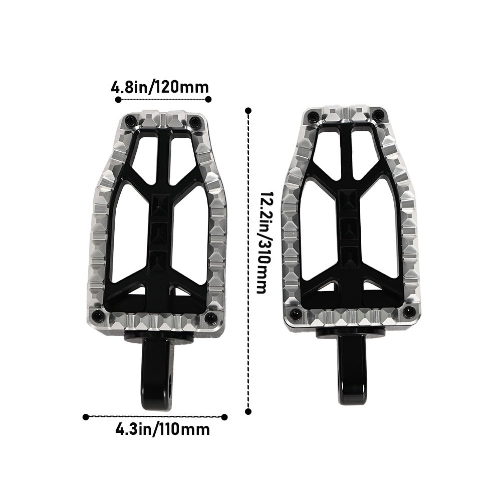 CNC Alloy Colored Driver Passenger Footpegs for Harley Motorcycles - Image 3
