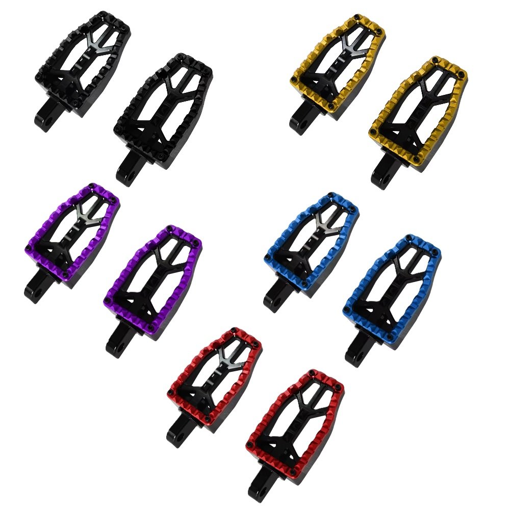 CNC Alloy Colored Driver Passenger Footpegs for Harley Motorcycles