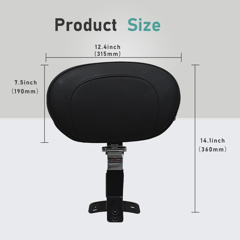09-23 Touring Harley Driver Backrest Road King Road Street Ultra Glide - Image 4