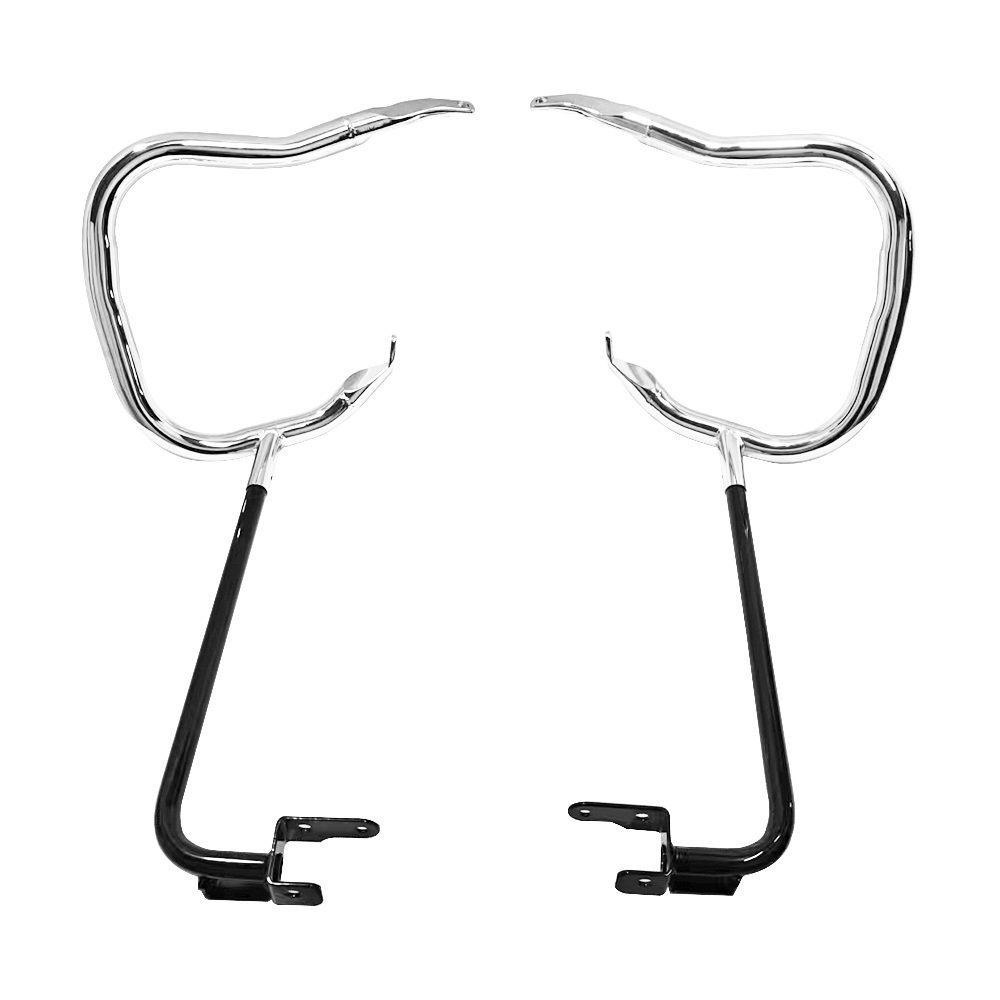 14-25 Touring Saddlebag Guard Buffalo Style Fat Tube 1.25" Diameter - Image 2