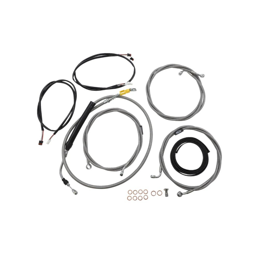 Pre-Order 14-18" Rise Handlebar Cable Kit for 21-23 Touring Street Glide Ultra Limited