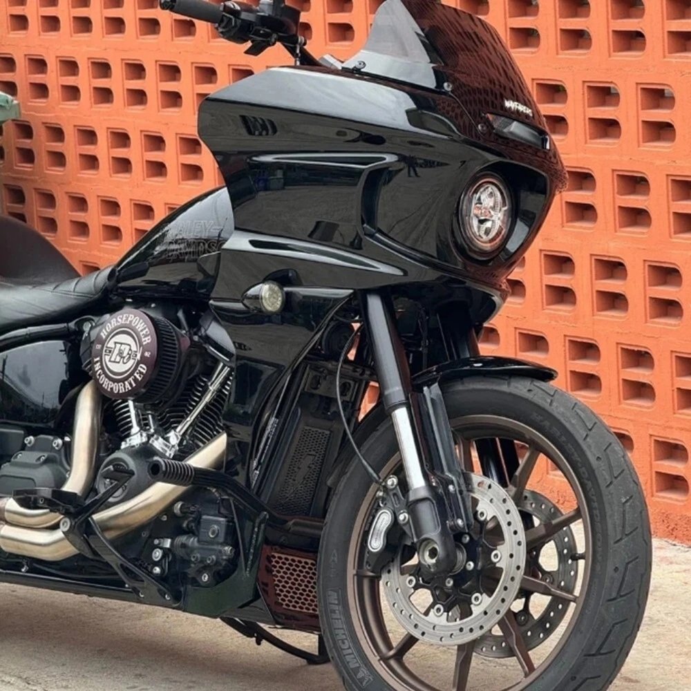 18-24 Softail Low Rider ST Engine Guard Black - Image 5