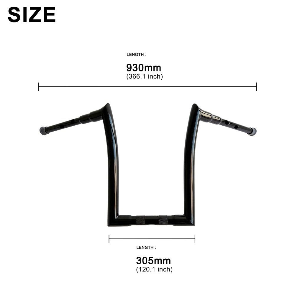 15" Rise Handlebar Meathook 1.5" Tube Diameter Fits Road Glide 2023-2026 Models - Image 2