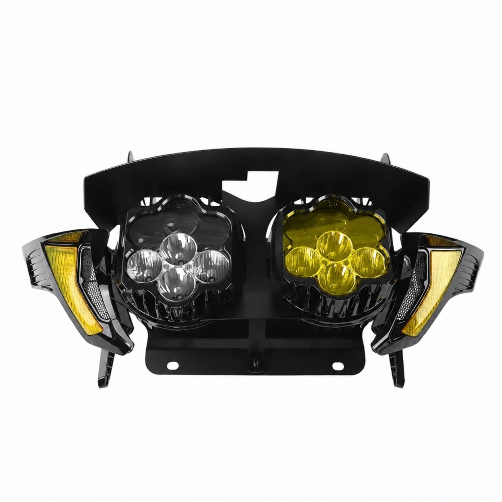 23.5-26 Road Glide Road Shark Style Headlight with Turn Signal Assembly