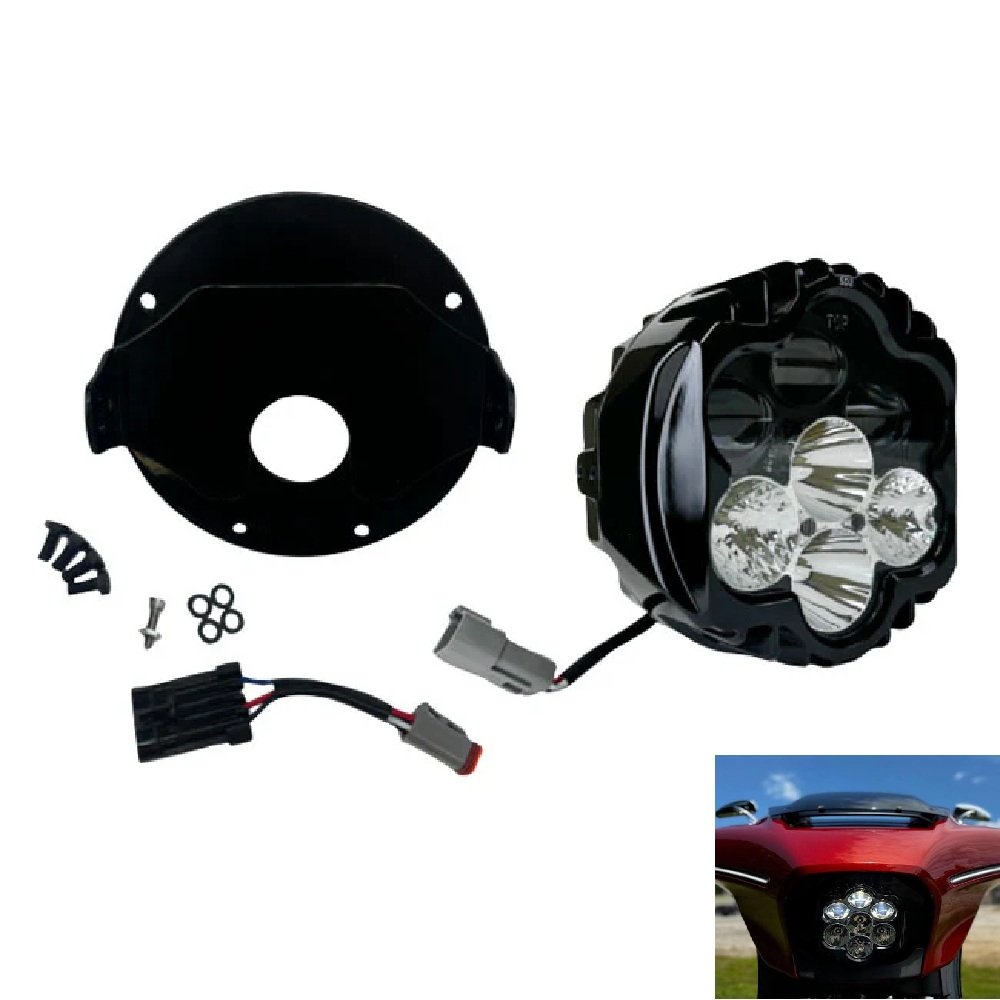 23.5-26 Street Glide Road Shark Style Headlight