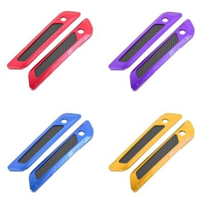 14-23 Harley MX Club Saddlebag Latch Colored CNC Carbon Reflector