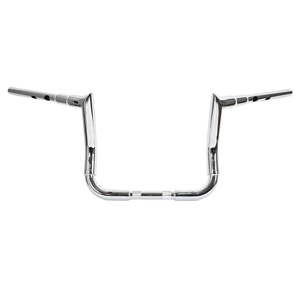 13″ Rise Big Dude Monkey Bagger Style Bars 1.5″ Diameter Chrome for Harley Touring Motorcycles - Image 2