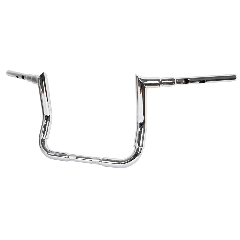 13″ Rise Big Dude Monkey Bagger Style Bars 1.5″ Diameter Chrome for Harley Touring Motorcycles