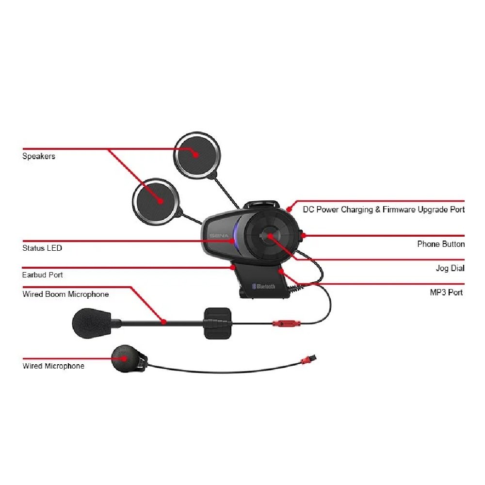Sena 10S Bluetooth Headset - Image 4